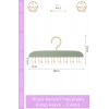 #Askı Mutfak Banyo Düzenleyici Organizer Delme Gerektirmeyen Kancalı Yapışkanlı Dolap Askısı - 2 Adet