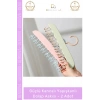 #Askı Mutfak Banyo Düzenleyici Organizer Delme Gerektirmeyen Kancalı Yapışkanlı Dolap Askısı - 2 Adet