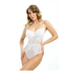 #Babydoll Sistina 887 Fantezi Şifon Lüks Transparan Zarif Estetik Kalite Beyaz Dantelli Bodysuit