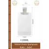 #ŞampuanKabı 100ml Sızdırmaz Seyahat Tipi Kozmetik Dolum Boş Şişe Bagaj Şampuan Kabı Tekrar Kullanılabilir - 3 Adet
