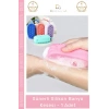 #Kese Süngerli Peeling Etkili Çift Taraflı Masaj Yapan Yumuşak Hijyenik Silikon Banyo Kesesi - 1 Adet