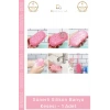 #Kese Süngerli Peeling Etkili Çift Taraflı Masaj Yapan Yumuşak Hijyenik Silikon Banyo Kesesi - 1 Adet