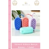#Kese Süngerli Peeling Etkili Çift Taraflı Masaj Yapan Yumuşak Hijyenik Silikon Banyo Kesesi - 1 Adet