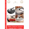 #KapakTutacağı Ergonomik Isıya Dayanıklı Siyah Mutfak Yedek Parça Dikey Tasarım Tencere Kapağı Kolu - 1 Adet