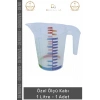 #ÖlçüKabı Hassas Mutfak Laboratuvar Ölçekli Gı Uyumlu Pratik Özel Ölçü Kabı 1 Litre - 1 Adet