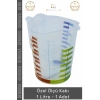 #ÖlçüKabı Hassas Mutfak Laboratuvar Ölçekli Gı Uyumlu Pratik Özel Ölçü Kabı 1 Litre - 1 Adet