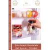 #RafAyırıcı Mutfak Düzenleyici Plastik Organizer Dolap İçi Pratik Set Buzdolabı Raf Ayırıcı - 10 Adet