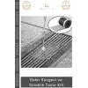 #GiderSüzgeci Banyo Mutfak Zemin Drenaj Filtre Saç Gider Süzgeci Sineklik 12 cm 4 Metre Tamir Kiti