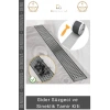 #GiderSüzgeci Banyo Mutfak Zemin Drenaj Filtre Saç Gider Süzgeci Sineklik 12 cm 4 Metre Tamir Kiti