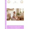 #ÇocukKlozet Ergonomik Güvenli Hijyenik Kaymaz Tuvalet Eğitimi Pembe Kulplu Çocuk Klozet Adaptörü