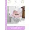 #ÇocukKlozet Ergonomik Güvenli Hijyenik Kaymaz Tuvalet Eğitimi Pembe Kulplu Çocuk Klozet Adaptörü