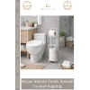 #TuvaletKağıtlığı Banyo Düzenleyici Metal Pratik Modern Şık Beyaz Standlı Yedek Hazneli Tuvalet Kağıtlığı