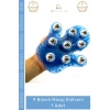 #MasajEldiveni Profesyonel Çelik Bilyeli Vücut Sıkılaştırıcı Masaj Eldiven 9 Bilyeli Massage Glove - 1 Adet