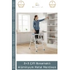 #Merdiven Profesyonel Sağlam Ergonomik Katlanır Tip 3+3 Çift Basamaklı Alüminyum Metal Merdiven
