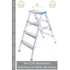 #Merdiven Dayanıklı Hafif Katlanabilir 92 cm Çift Yön 4+4 Çift Basamaklı Alüminyum Metal Merdiven