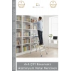 #Merdiven Dayanıklı Hafif Katlanabilir 92 cm Çift Yön 4+4 Çift Basamaklı Alüminyum Metal Merdiven