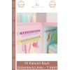 #Askı Dolap İçi Pratik Askılık Organizer 10 Kancalı Raylı Mutfak Banyo Düzenleyici Askı
