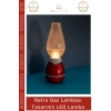 #LedLamba Nostaljik Şarjlı USB Üfleme Sensörlü Dimmerli Masa Retro Gaz Lambası Tasarımlı LED Lamba - 1 Adet