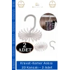#KravatAskısı Dolap İçi Düzenleyici Gardırop Askısı Şal Eşarp Kravat Kemer Askısı 20 Kancalı - 2 Adet