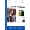 #KravatAskısı Dolap İçi Düzenleyici Gardırop Askısı Şal Eşarp Kravat Kemer Askısı 20 Kancalı - 2 Adet