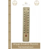 #Termometre Doğal Ahşap Hassas Analog İç Mekan Duvar Tipi Kaliteli Sıcaklık Ölçümü Termometresi 15cm - 1 Adet