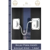 #EmniyetKilidi Çocuk Güvenlik Pencere Kapı Çelik Halatlı Balkon Koruma Beyaz Plaka Halatlı Emniyet Kilidi