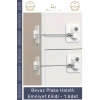 #EmniyetKilidi Çocuk Güvenlik Pencere Kapı Çelik Halatlı Balkon Koruma Beyaz Plaka Halatlı Emniyet Kilidi