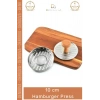 #KöfteKalıbı Profesyonel Metal Ahşap Saplı Gurme Köfte Şekillendirici Izgara 10 cm Hamburger Press