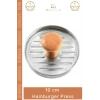 #KöfteKalıbı Profesyonel Metal Ahşap Saplı Gurme Köfte Şekillendirici Izgara 10 cm Hamburger Press