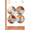 #KöfteKalıbı Profesyonel Metal Ahşap Saplı Gurme Köfte Şekillendirici Izgara 10 cm Hamburger Press