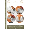 #KöfteKalıbı Paslanmaz Çelik Mutfak Köfte Basma Aparatı Restoran Şekillendirici 12 cm Hamburger Press