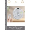 #Vantilatör LED Dijital Şarj Göstergeli Ultra Sessiz Gece Lambalı Uzaktan Kumandalı Masaüstü Fan