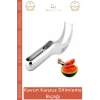 #DilimlemeBıçağı Paslanmaz Çelik Mutfak Servis Sunum Pratik Meyve Kesici Kavun Karpuz Dilimleme Bıçağı