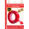 #Bant Çift Taraflı Akrilik Silikonize Şeffaf Güçlü Yapışkanlı Montaj Bant 18 mm x 2 metre - 1 Adet