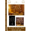#LedIşık Modern İnci Detaylı Işıklı Ağaç 36 Ledli USB Pilli Ambiyans Aydınlatma Dekoratif Masa Üstü Led Işık