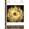 #LedIşık 10 Metre Dekoratif Sabit Yanan Sıcak Ambiyans Aydınlatma Kaliteli Ev Led Işık Gün Işığı