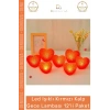 #LedIşık Kırmızı Kalp Formlu LED Pilli Romantik Dekoratif Aydınlatma Gece Lambası 12li Paket