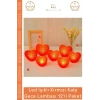 #LedIşık Kırmızı Kalp Formlu LED Pilli Romantik Dekoratif Aydınlatma Gece Lambası 12li Paket