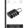 #AsmaKilit Güvenli Dayanıklı Çelik Gövde Pratik Koruma Sağlayan Uzun Ömürlü Şifreli Asma Kilit 32mm - 1 Adet