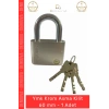 #AsmaKilit Sertleştirilmiş Çelik Yüksek Güvenlikli Korozyona Dayanıklı Zırhlı Krom Asma Kilit 60 mm - 1 Adet