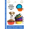 #SuKabı Katlanabilir Silikon Akordeon Kedi Köpek Seyahat Tipi Pratik Evcil Hayvan Mama Su Kabı - 1 Adet