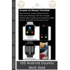 #AkıllıSaat Su Geçirmez 45mm T700s Simli Android Sağlık Sensörlü Bluetooth Aramalı Alarm Akıllı Saat