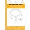 #ŞarjAleti iPhone 20W USBC Hızlı Şarj Adaptörü Lightning Kablo Akım Korumalı Seti 14 15 Plus Pro