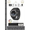 #AkıllıSaat Amoled Ekranlı Gri Metal Kordonlu GPS NFC Su Geçirmez IOS Android Uyumlu Akıllı Saat