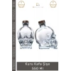 #CamŞişe Crystal Head Tasarım Dekoratif El Yapımı Cam Modern Gotik Şık Kuru Kafa Şişe 550 Ml