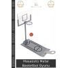 #Oyuncak Hediyelik Ofis Katlanabilir Akrilik Pota Şık Kompakt Sağlam Masaüstü Metal Basketbol Oyunu