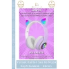 #Kulaklık Işıklı LED Çocuk Mikrofonlu Kulaküstü Stereo Şarjlı Pembe RGB Kablosuz Bluetooth Kedili Kulaklık
