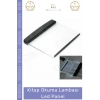 #OkumaLambası Şeffaf Pleksiglas Göz Dostu Taşınabilir Pilli Kitap Aydınlatma Aparatı Okuma Lambası Led