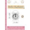 #ÇalarSaat Sessiz Akar Saniye Masaüstü Komodin Ofis Mutfak Salon Hediye Analog Dekoratif Çalar Saat