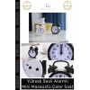 #ÇalarSaat Sessiz Akar Saniye Masaüstü Komodin Ofis Mutfak Salon Hediye Analog Dekoratif Çalar Saat